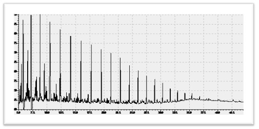 Gas Chromatogram of Bela-1 Crude Oil